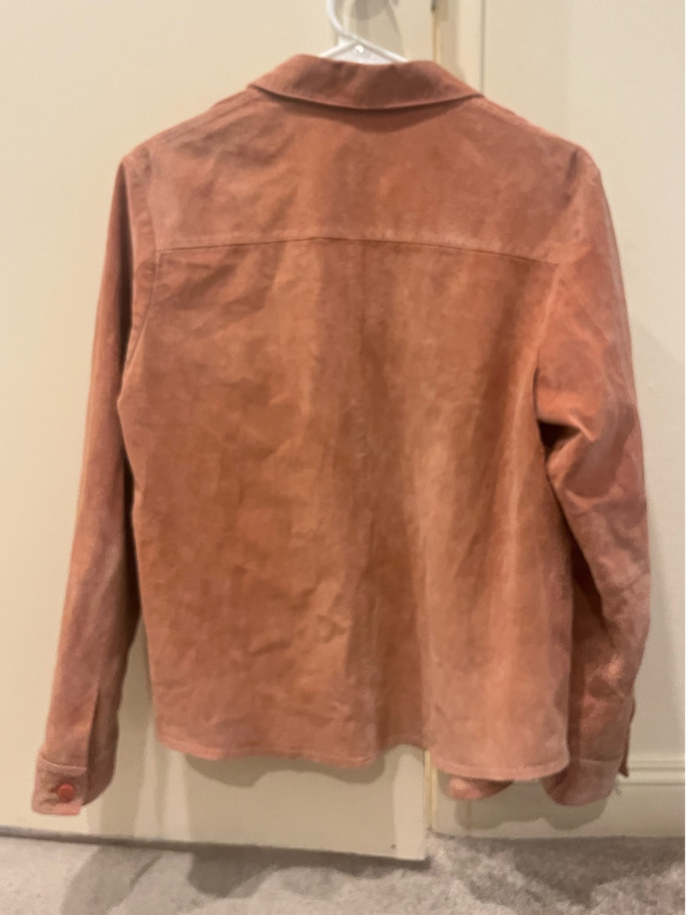 Pendleton Suede Button-Front Jacket in Warm Rust - Picture 3 of 8